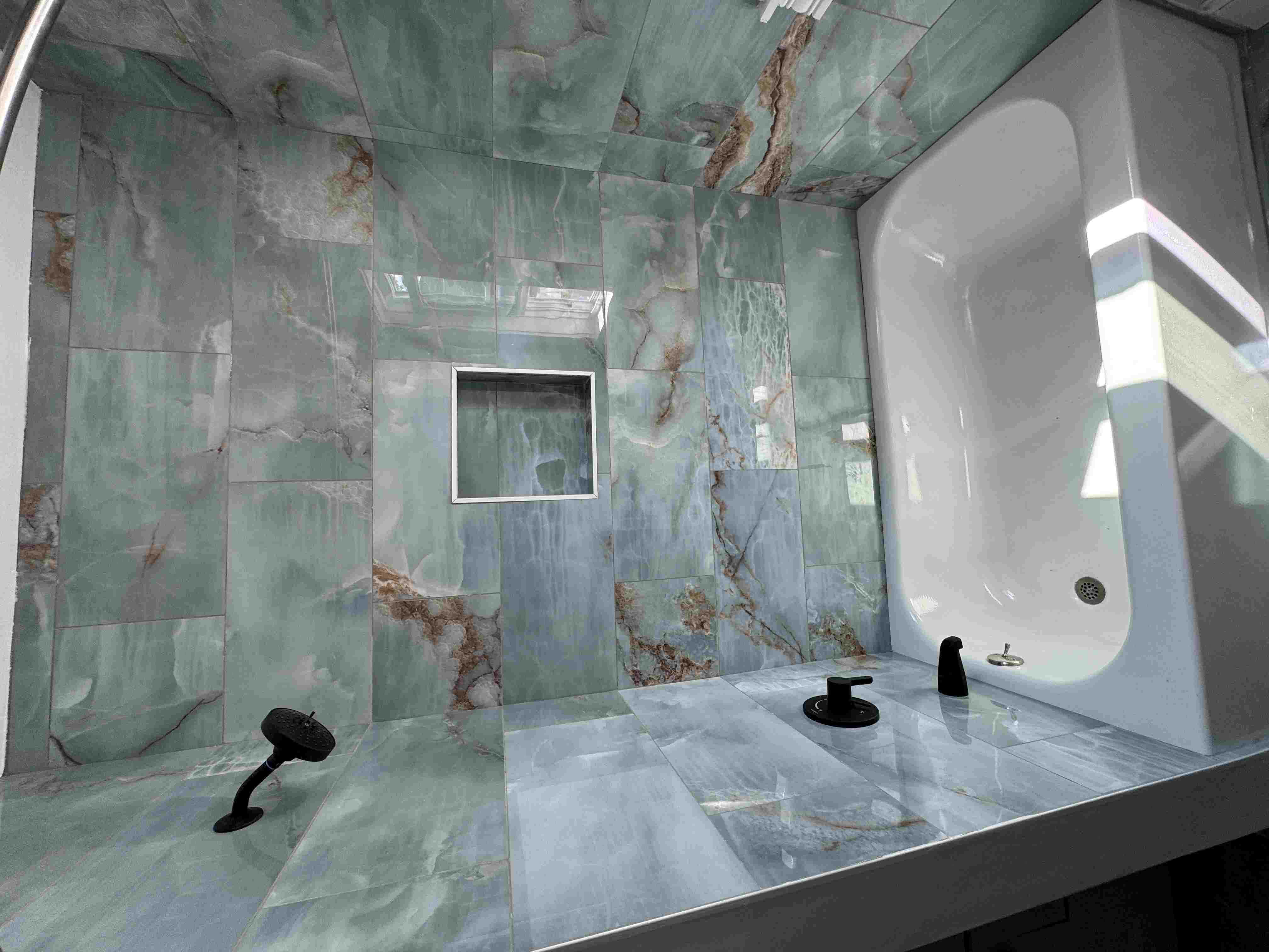 Custom bathroom tile work Boston MA