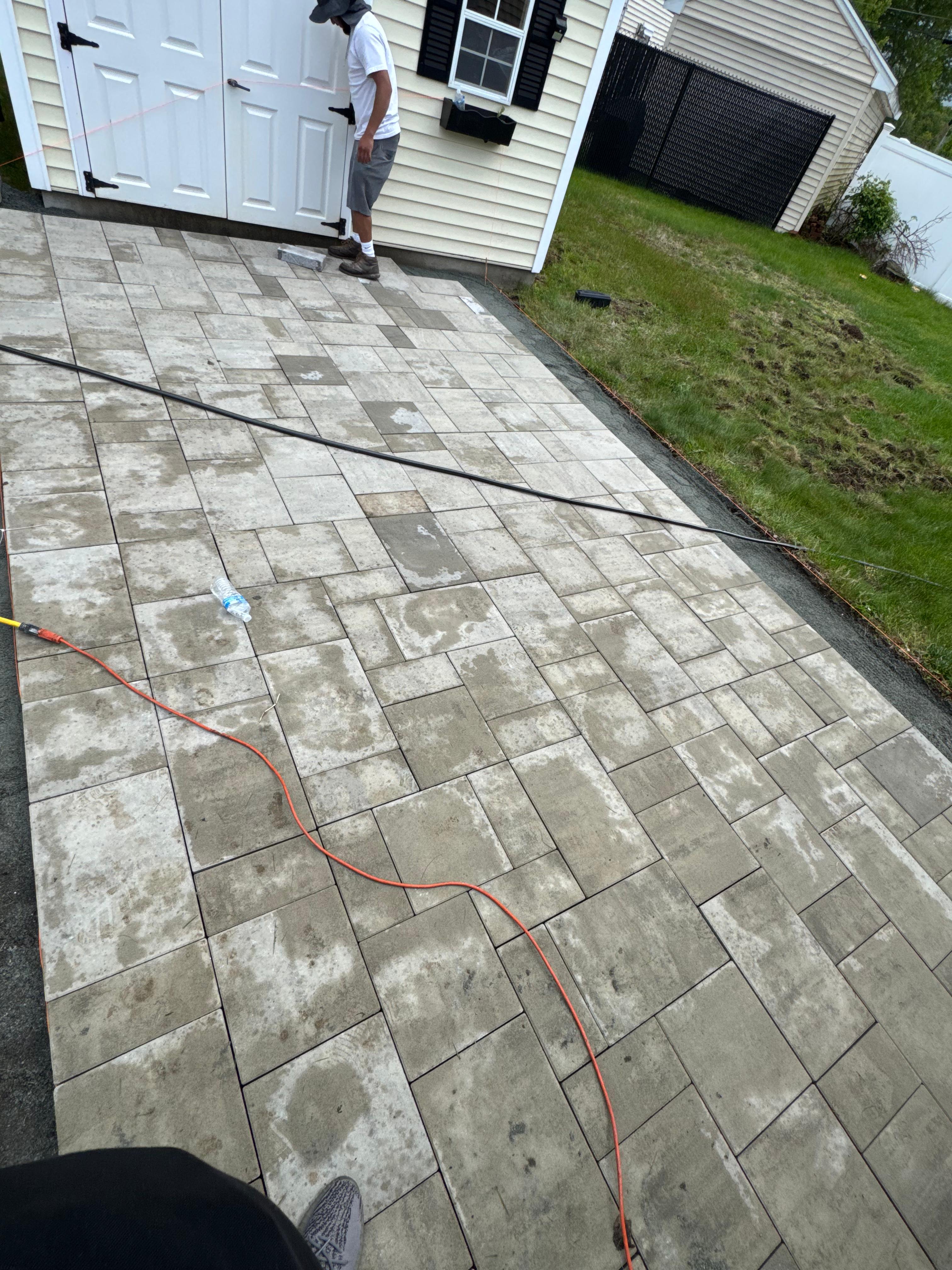 Driveway excavation and base preparation — Stoughton MA paving project